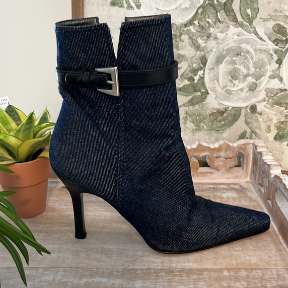 Stuart Weitzman Denim Booties - Picture 6 of 12